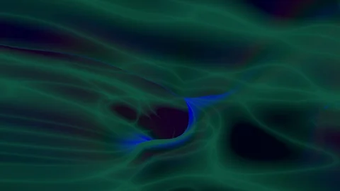 Motion background with green and blue glowing Stock Footage 129885489