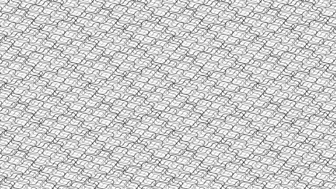 Motion background with intersecting black wavy lines Stock Footage 152718415