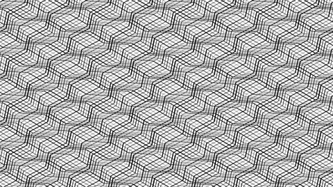 Motion background with intersecting black zigzag lines Stock Footage 152718418