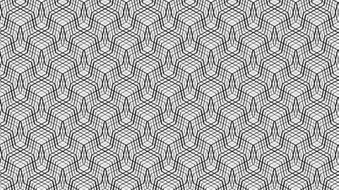 Motion background with intersecting black zigzag lines Stock Footage 152718426