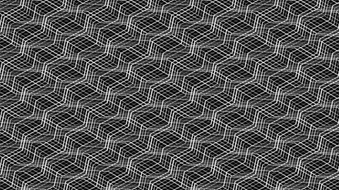 Motion background with intersecting white zigzag lines Stock Footage 152718446