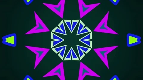 Motion Background. Kaleidoscope Stock Footage 76774783