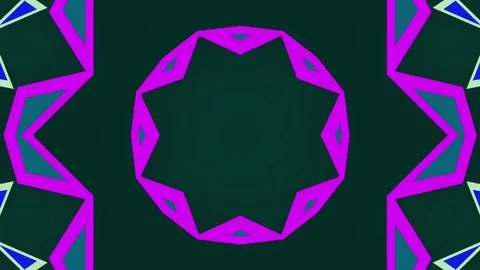Motion Background. Kaleidoscope Stock Footage 76775096