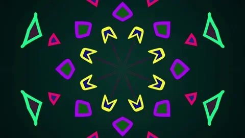 Motion Background. Kaleidoscope Stock Footage 76780183