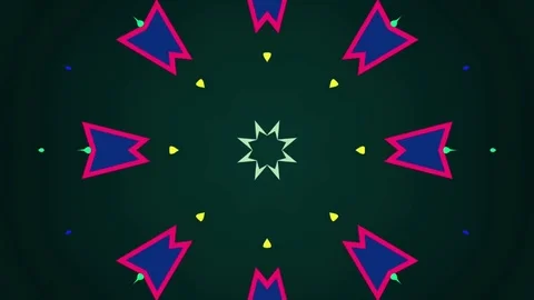 Motion Background. Kaleidoscope Stock Footage 76804802