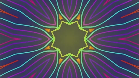 Motion Background. Kaleidoscopic Lines Stock Footage 73549128