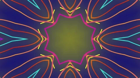 Motion Background. Kaleidoscopic Streaks Stock Footage 73549158