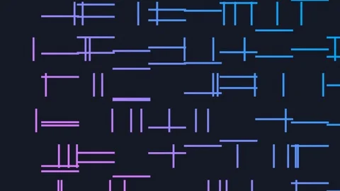 Motion background with lines. Abstract animation Stock Footage 95524653