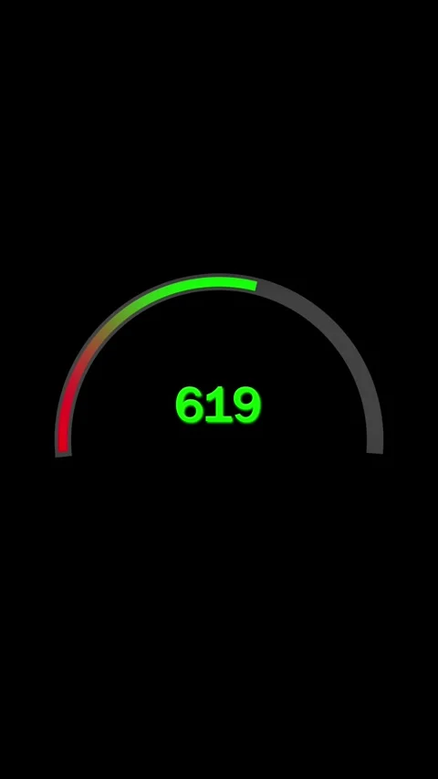 Motion background loop animated number green meter gauge hud digital interf.. Stock Footage 317772527