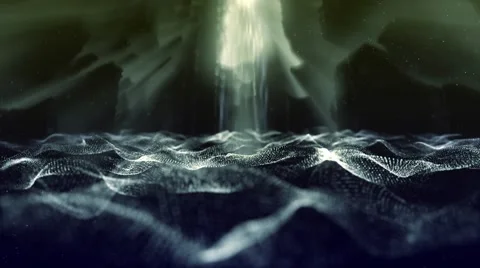 Motion background loop - Storm water and waves effect  Stock Footage 66504912