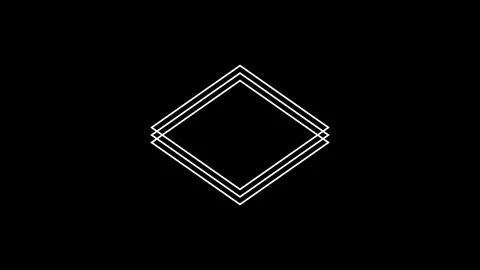 Motion background with moving geometric shapes 스톡 동영상 266700617