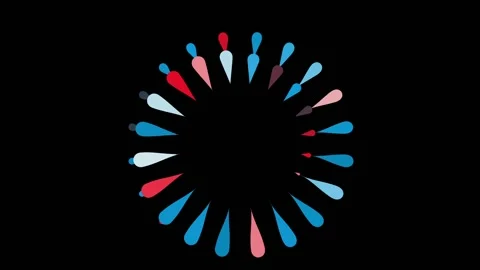 Motion background with particles Vidéo 166851452