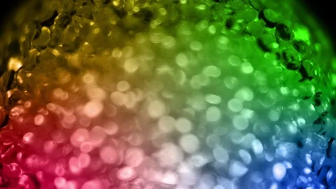Motion Background of Rotating Rainbow Orbs Stock Footage 70327759