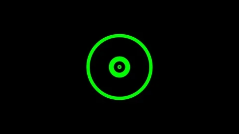 Motion Background With Saturated Bright Green Radial Shapes (Alpha Channel) Stock Footage 122683426