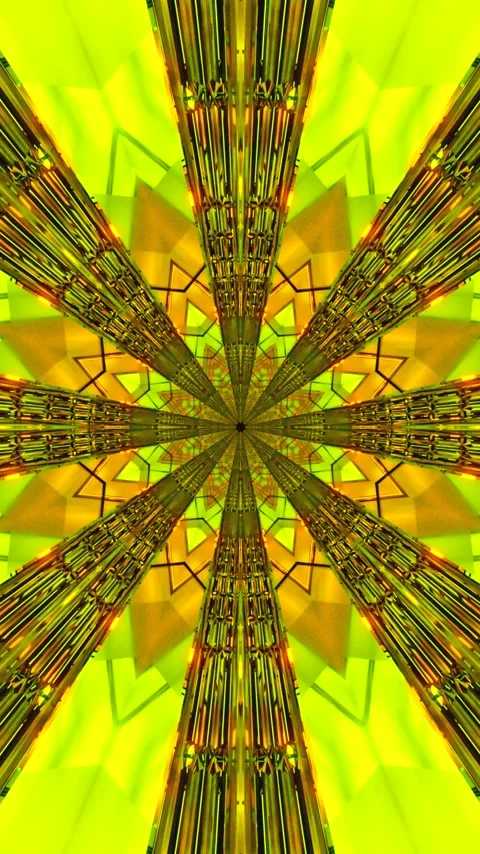 Motion background showcasing bright tunnel visuals with geometric shapes an.. Stock Footage 322772114