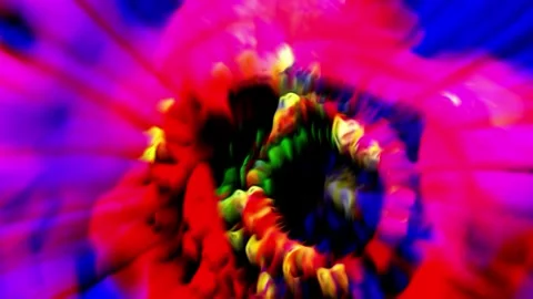 Motion background shows a close up view of a abstract flower art design Stock Footage 160656159