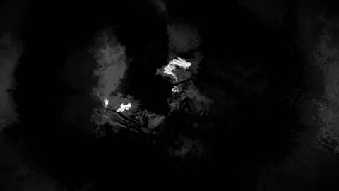 Motion background shows a composite of dark black ink elements and flickering Stock Footage 160656479