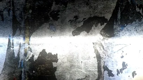Motion background shows a dirty grunge wall and flashing light effects Stock Footage 160655982