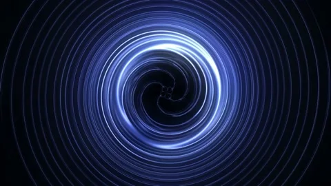 Motion background shows flickering energy circles and is seamlessly looped Stock Footage 160606892