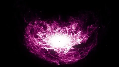 Motion background with sparks explosion and magic dust trail in circle flow Stock Illustration