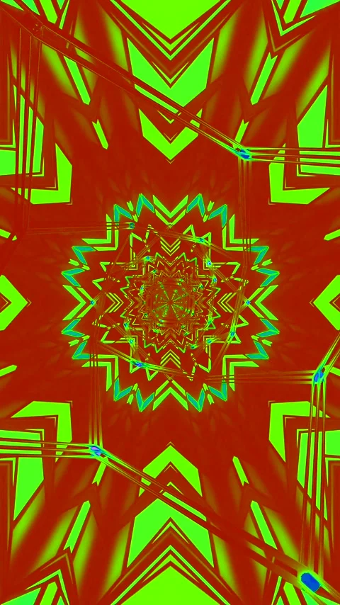 Motion background with tunnel effect and colorful patterns in vibrant color.. Stock Footage 322771196
