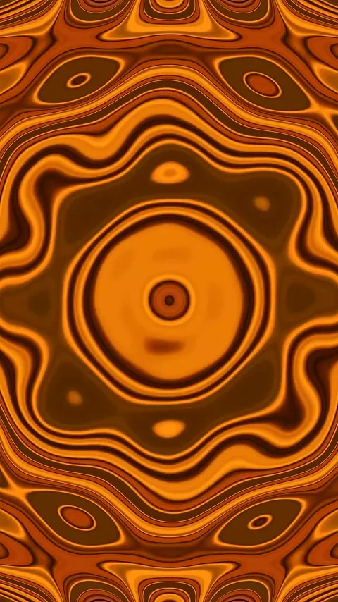 Motion background with tunnel video loop creating dynamic orange shapes in .. Stock Footage 322777551