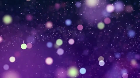 Motion background video loop - moving blurred colorful particles on purple layer Stock Footage 66483311