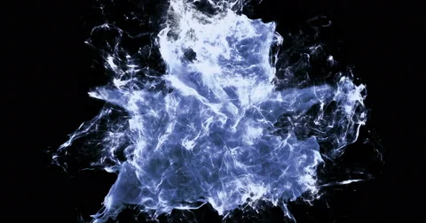 Motion Background VJ Loop - Blue Particles 4k + Matte Stock Footage 62436811
