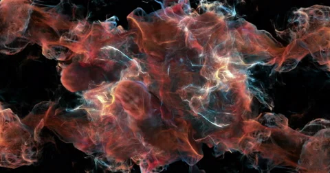 Motion Background VJ Loop - Red and Blue Particles 4k + Matte Stock Footage 62437470