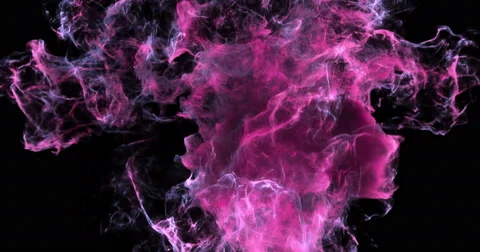 Motion Background VJ Loop - Romantic Pink Particles 4k + Matte Stock Footage 62434231