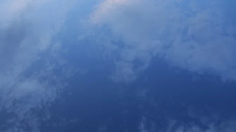 Motion Background. White Clouds Flying On Blue Sky Stock Footage 112216658