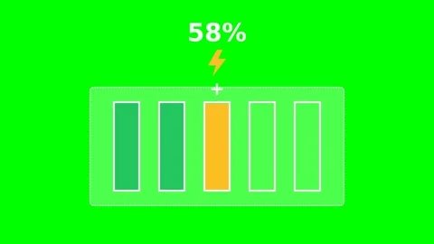 Motion battery charge level animation illustrating charging process with in.. 库存影片 342562082
