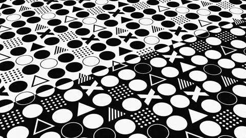 Motion black and white pattern Stock Footage 282728658