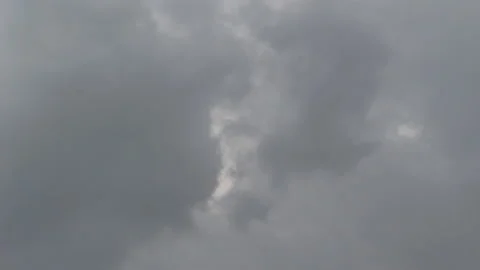 The motion of black clouds form above the sky before exceeding the rainy storm. Stock Footage 132275737