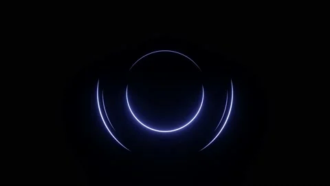 Motion blue circles abstract background. Abstract futuristic motion background Video stock 135632632