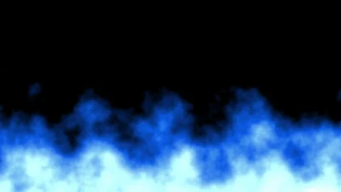 Motion of blue flame effect animation on black background Stock Footage 294761258