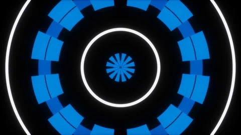 Motion blue shape on transparent background, alpha channel, loop Stock Footage 132292902