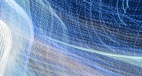Motion BLUR abstract background with blurred magic line Christmas evening b.. Stock Illustration