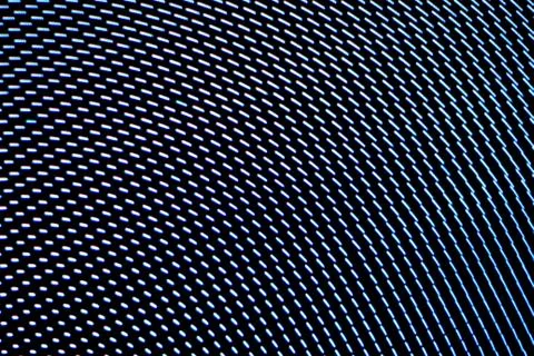 Motion blur background blue screen technology. Stock Photos