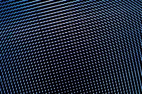 Motion blur background blue screen technology. Stock Photos