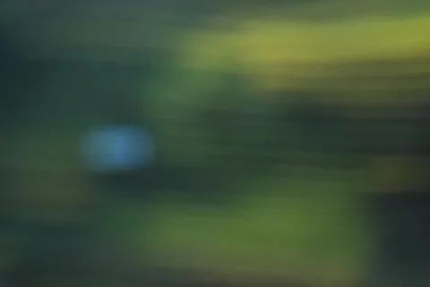 Motion Blur Bokeh Background with Warm Green and Golden Light Streaks Stock Photos