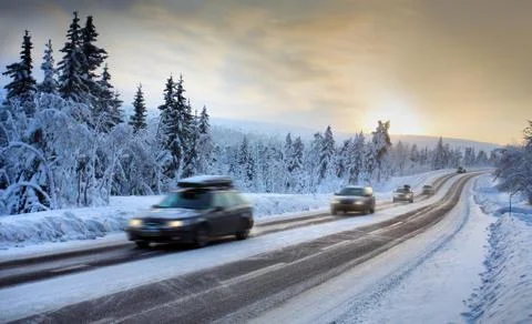 Motion blur of car Stock Photos