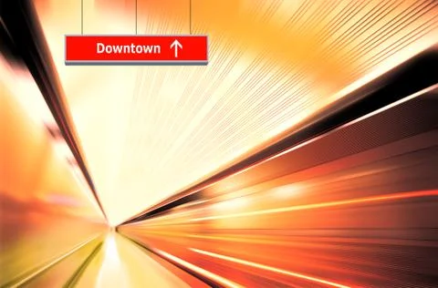 Motion blur of high speed Stock Photos
