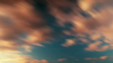 Motion blur sunset clouds t3255 Stock Footage 11213538
