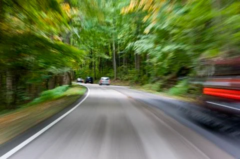 Motion Blur In Traffic Stock Photos