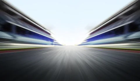 Motion blure background with road Stock Photos