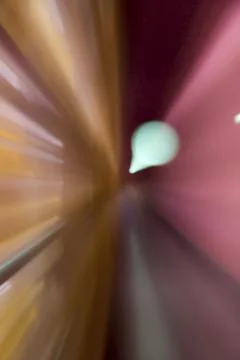 Motion blurred background with bokeh, long exposure with zoom effect Stock Photos