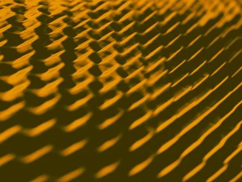 Motion Blurred Honeycomb Mesh Pattern in Orange Duotone, Dynamic Abstract T.. 库存照片