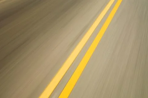Motion blurred road Foto stock