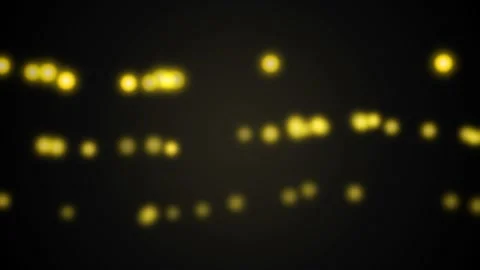 Motion of Blurred Yellow Lights in Night Scene for Dynamic Visual Effect. Video stock 342530105